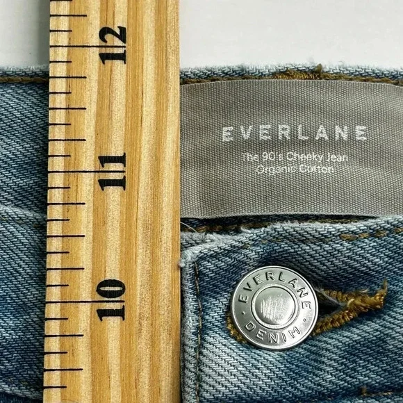 Everalne 90's cheeky ankle jean organic cotton light wash size 28 - Picture 9 of 10